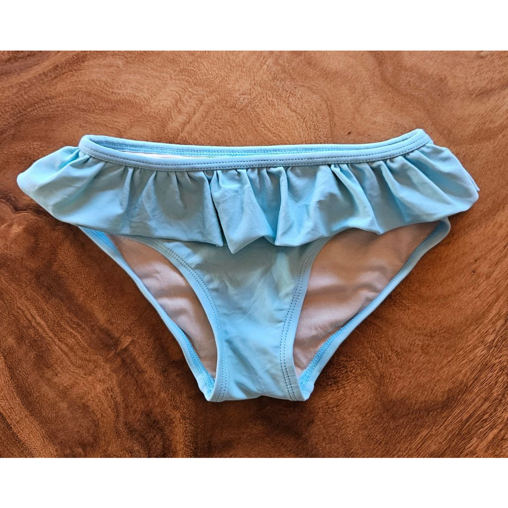 Tea Collection Ruffle Swimsuit Bottom Light Teal Youth Size 6